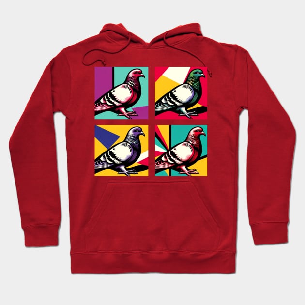 Pop Columbidae Art - Cool Birds Hoodie by PawPopArt